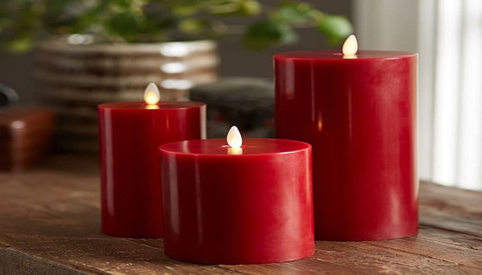 red color candle