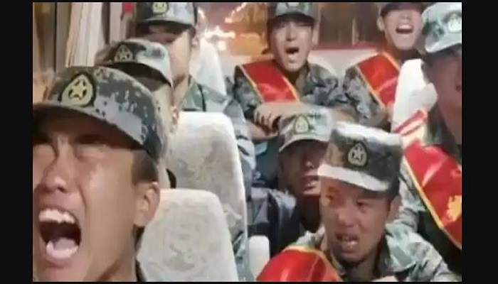 रोने लगे चीनी सैनिक Chinese soldiers started crying when posting in Ladakh