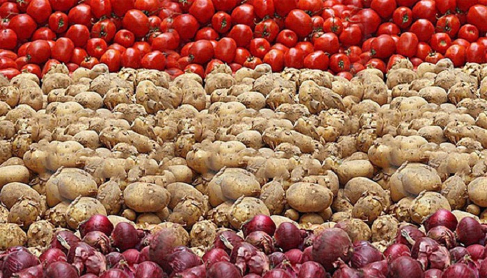 Potatoes, Onions and Tomatoes