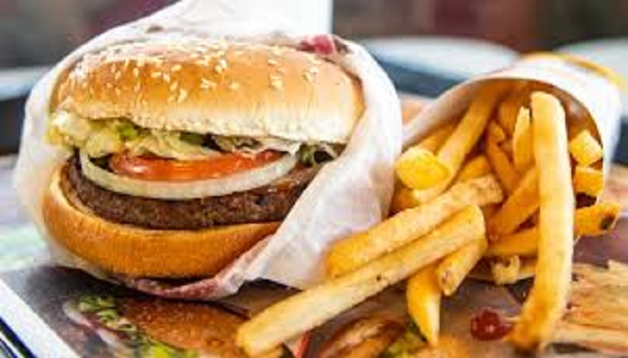 बर्गर का ऑनलाइन आर्डर Online ordering of burger