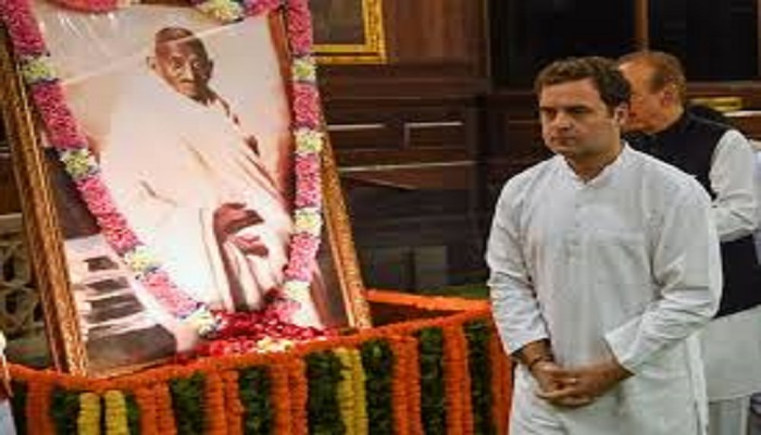 गांधी जयंती पर राहुल गांधी