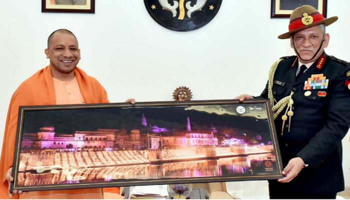 General Bipin Rawat visits Guru Gorakhnath