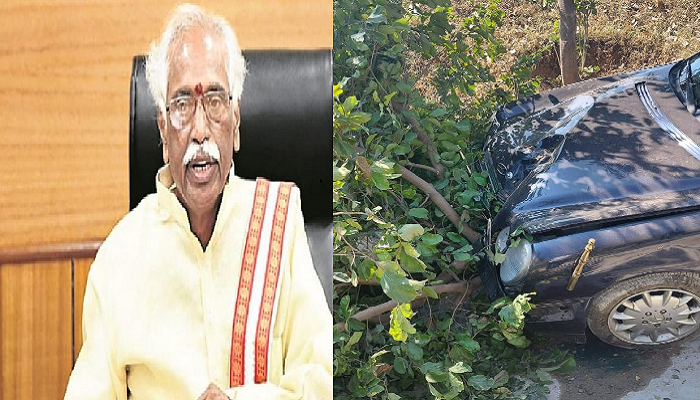 HP Governor survived in road accident