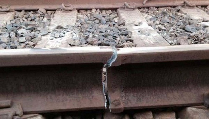 Rail track fracture