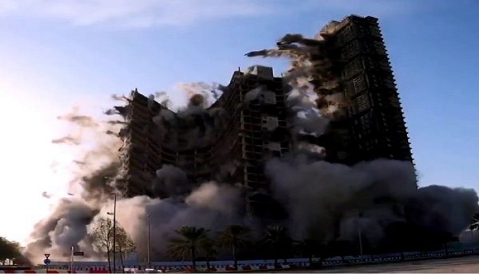 144-storey building demolished