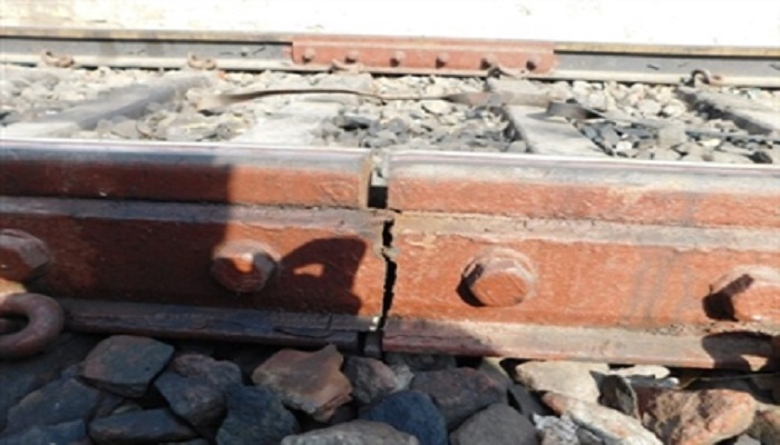 Cracks in rail tracks
