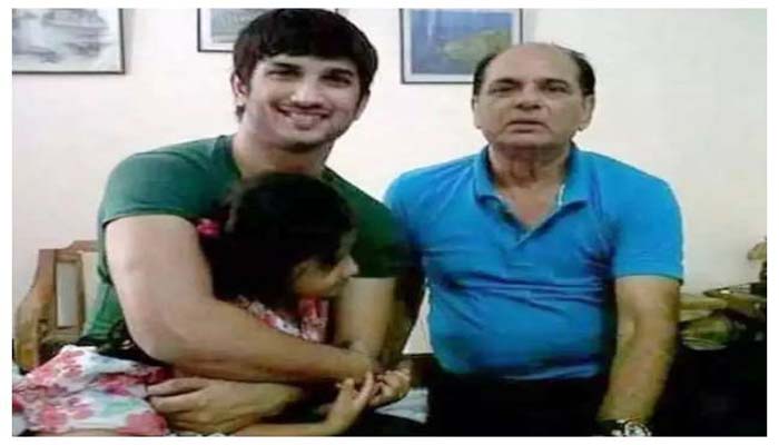 sushant singh with father