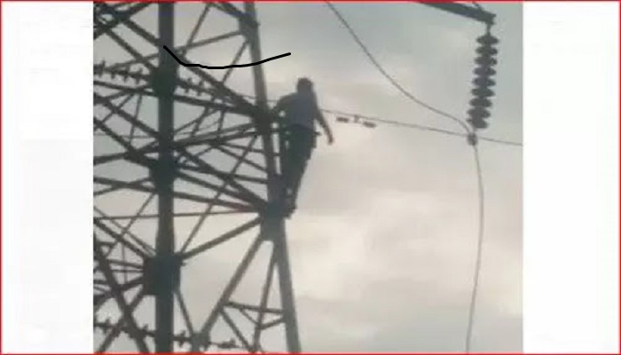 high tension tower