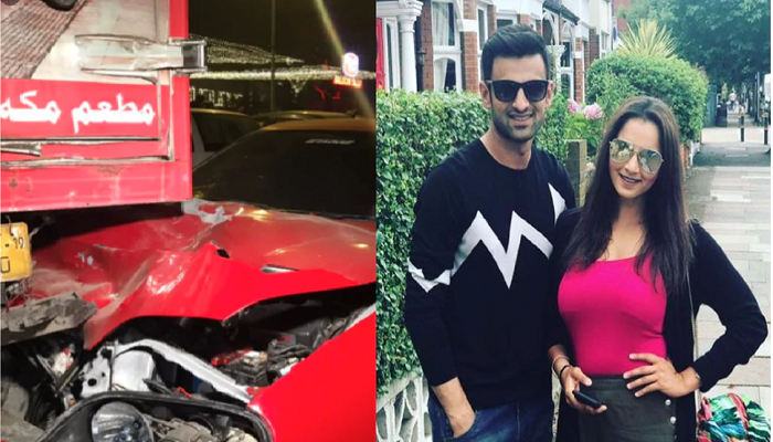 Shoaib Malik's car's accident