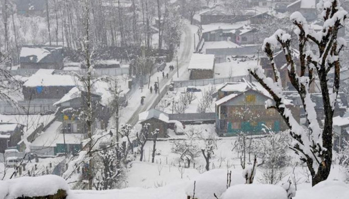 श्रीनगर का पारा माइनस 7.8 Srinagar had the coldest night of eight years