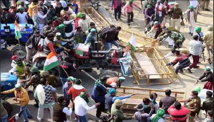 Violence in tractor rally