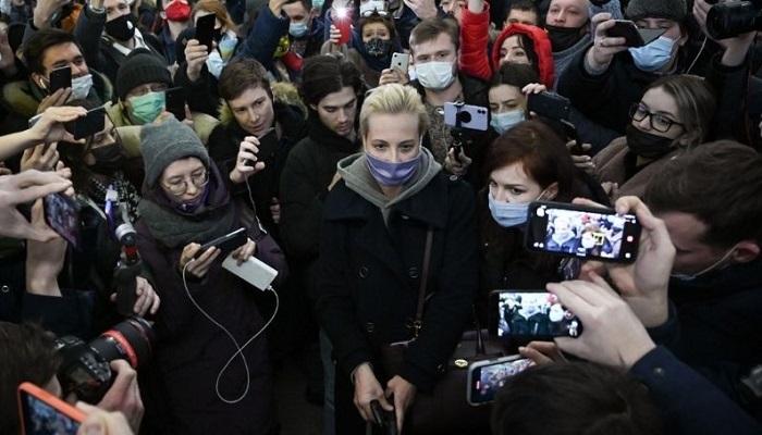 Alexei Navalani's wife arrested