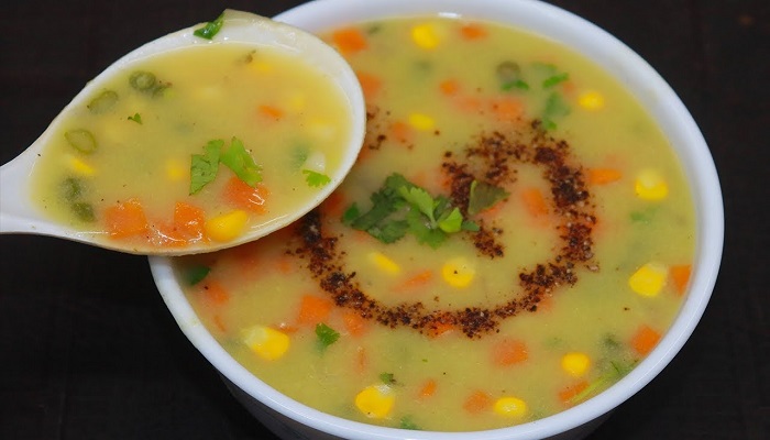 carrot-corn soup