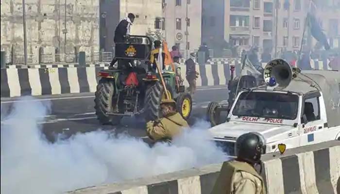 kisan clashes with police