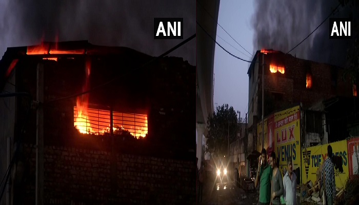 fire brokeout in cosmetic factory