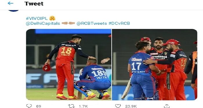 Captain Kohli gives encouragement to frustrated Pant and Hetmyer