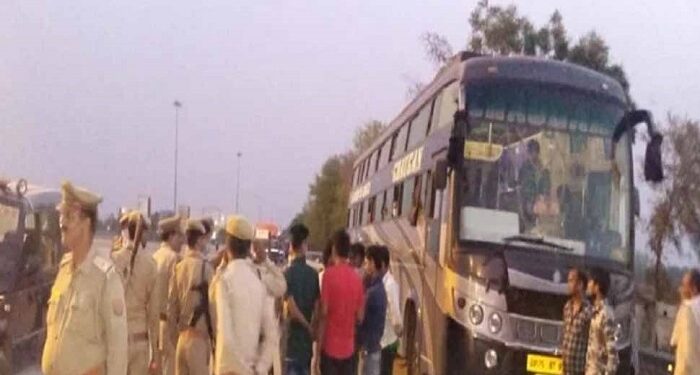 Double decker bus hijacked