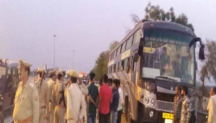 Double decker bus hijacked