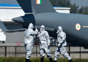 Indian Airforce bring oxygen