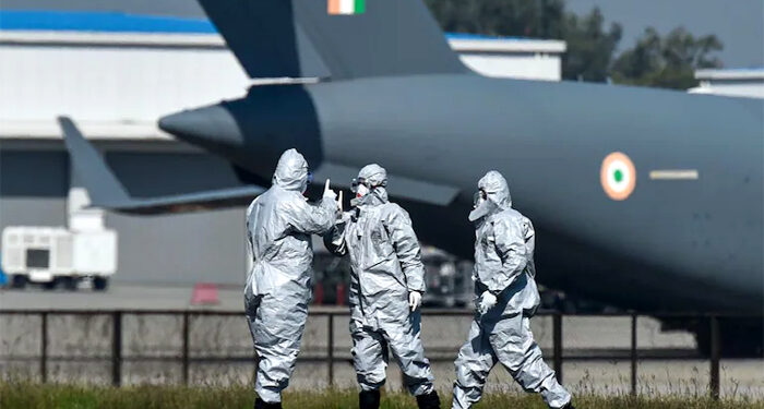 Indian Airforce bring oxygen