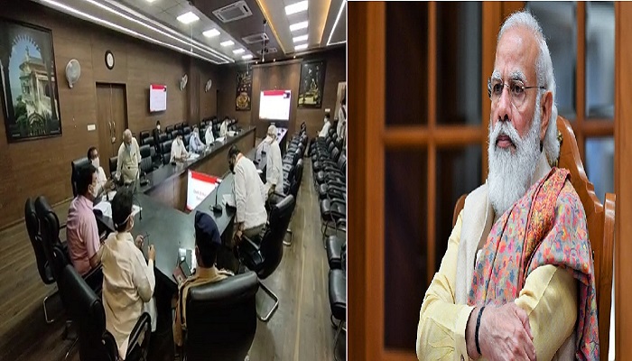 PM Modi has a virtual meeting