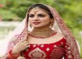 Beautiful actress Shraddha of Tele World once again dressed up as a bride