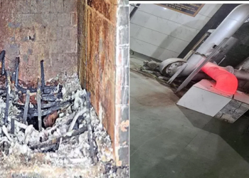 cremation furnaces melted