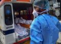 10 dead bodies in an ambulance