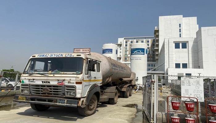 Oxygen tanker reached Medanta hospital