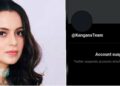 Kangana Ranaut's Twitter account suspended, alleges violation of rules