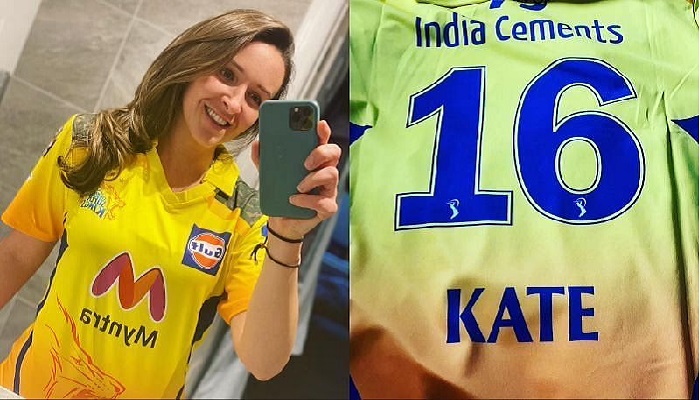 Kate Cross thanks Chennai Super Kings via social media