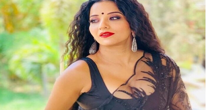 Bhojpuri actress Monalisa seen in havoc in black dress