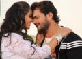 Bhojpuri star Khesarilal Yadav in romantic style with Kajal Raghavani