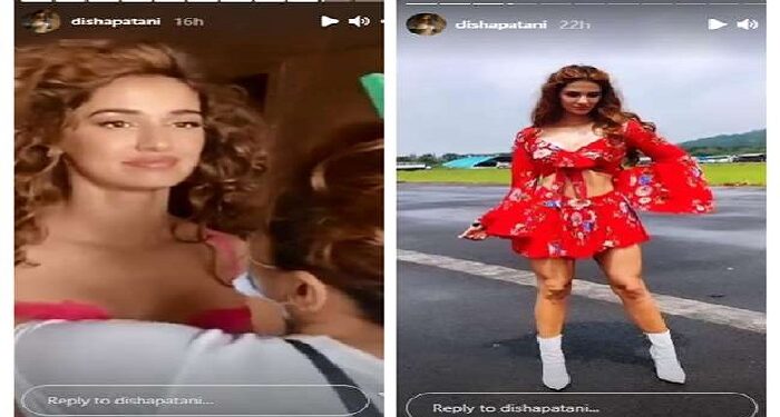 Disha Patani shared BTS pictures of her new song on social media