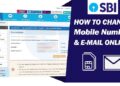 Change your SBI account number at home