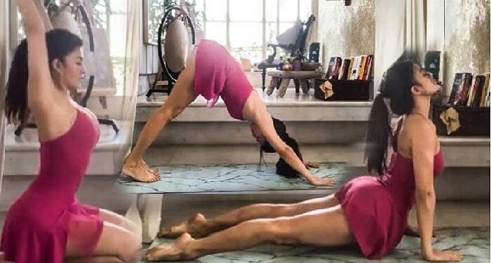 Jacqueline Fernandes' yoga video went viral on social media