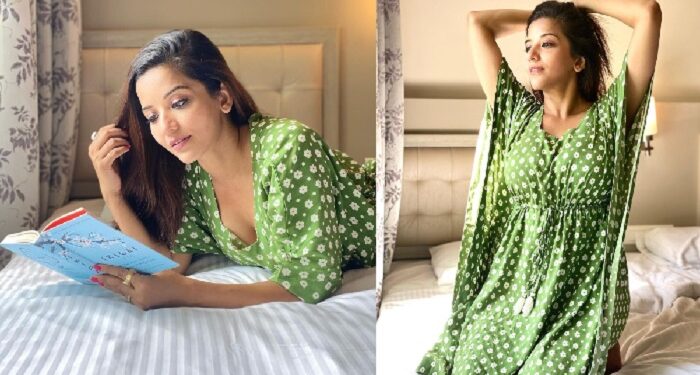 'Nazar 2' fame Monalisa shared photo while reading the book in hot style