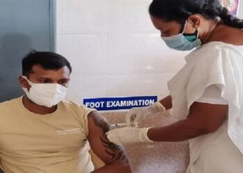 Indian fast bowler T Natarajan takes first dose of Corona vaccine