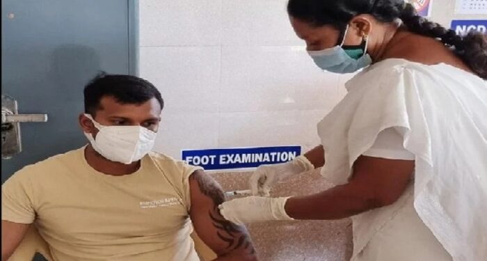 Indian fast bowler T Natarajan takes first dose of Corona vaccine