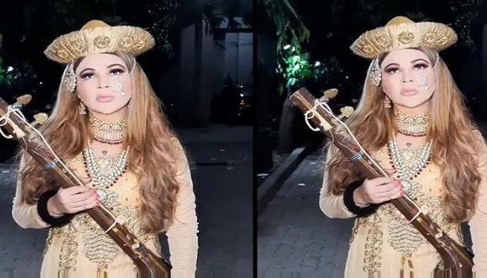 Controversial queen Rakhi Sawant turns out to be Bajirao, people troll