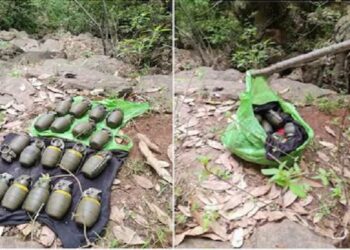 Chinese grenades recovered