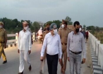 DM and SP inspected Buxar Ghat