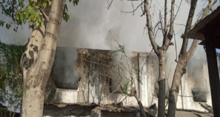 fire in textile factory