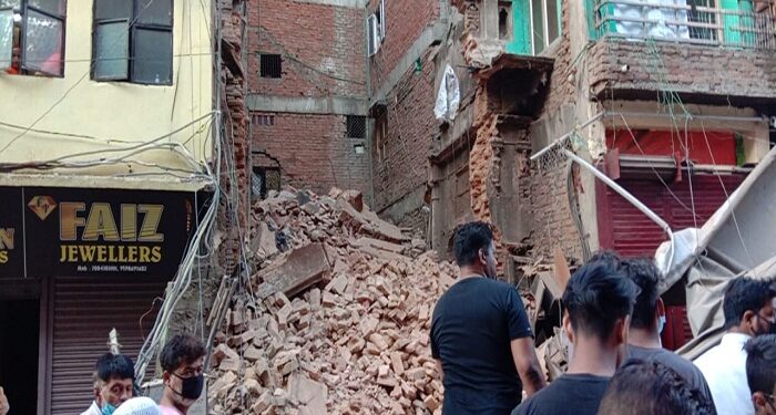 Radha-Krishna temple collapses