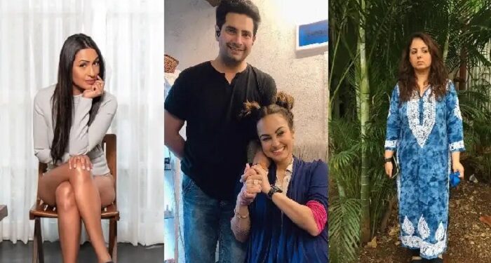Her friends Kashmir and Monisha came in support of Nisha Rawal