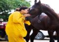 Haryanvi dancer Sapna Choudhary shares pictures with horse