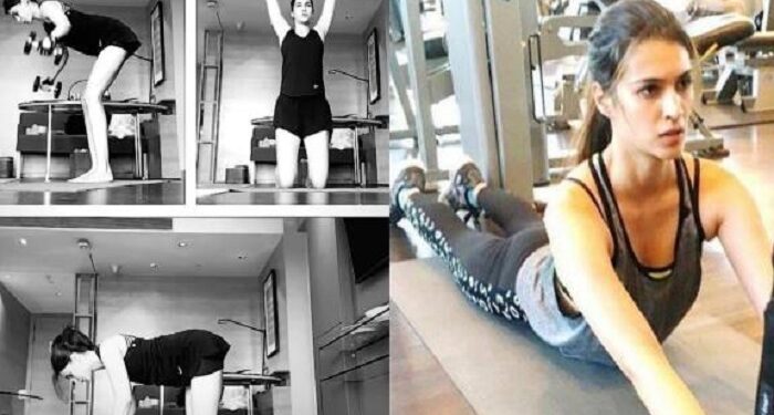 Kriti Sanon was seen sweating profusely in the gym