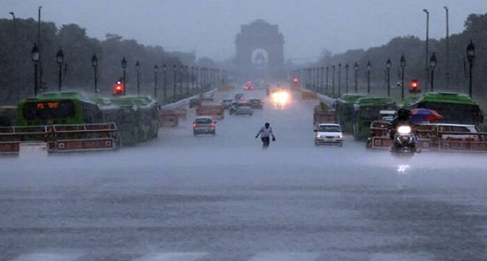 rainfall in delhi