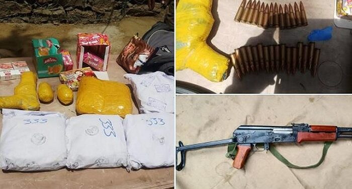 Army recovered heroin worth 30 crores along with AK-47