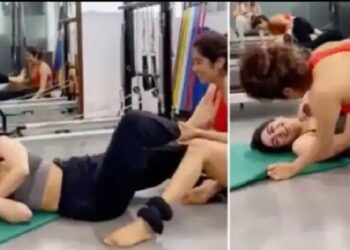 Jhanvi and Khushi's workout video went viral, were seen pulling each other's legs